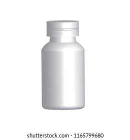 bottle pills, capsule, tablet icon vector template 