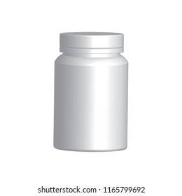 bottle pills, capsule, tablet icon vector template 