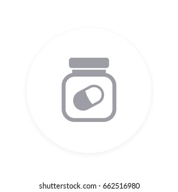 bottle of pills icon