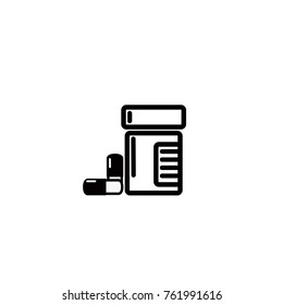 bottle of pills icon