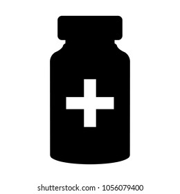 Bottle of pills icon , logo