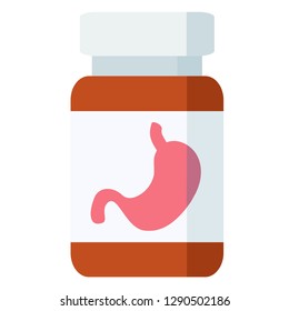 bottle of pills for stomach problem