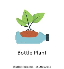 Bottle Plant Vector Flat Icon Design illustration Symbol on White background EPS 10 File 