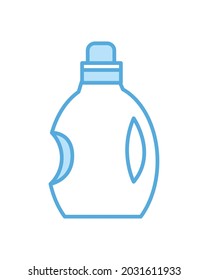 bottle plastic detergent line icon