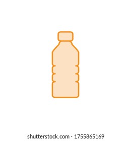 Bottle plastic icon design for website or product