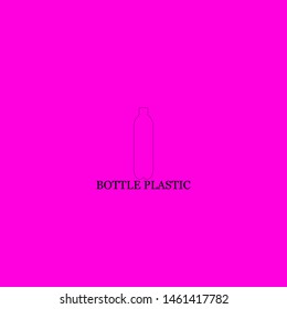 bottle plastic icon sign signifier vector