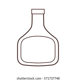 bottle plastic ingredient cooking restaurant thin line vector illustration eps 10