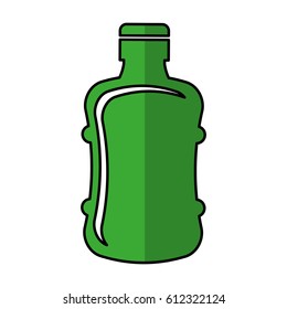 bottle plastic isolated icon