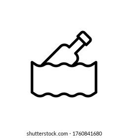 Bottle, plastic, ocean icon. Simple line, outline vector elements of saving marine icons for ui and ux, website or mobile application