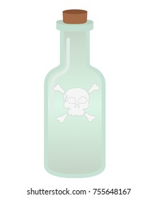 Bottle with poison. Danger.