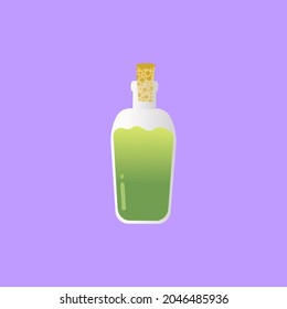 Bottle of poison vector clip art