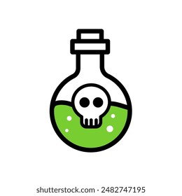 botella de veneno	- Icono de Vector