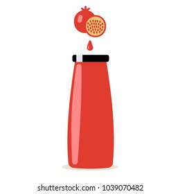 Bottle of pomegranate Juice
