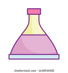 bottle potion drink beverage icon on white background vector illustration