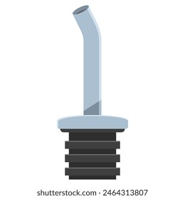 Bottle pourer for oil vector cartoon illustration isolated on a white background.