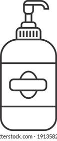 Bottle pump shampoo icon for any purpose your graphic design