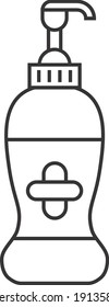 Icono de jabón de bomba de botella para cualquier propósito de su diseño gráfico