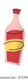 Flasche mit roter Tomate Ketschup