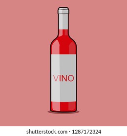 bottle of red wine
