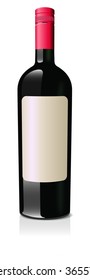 bottle of red wine