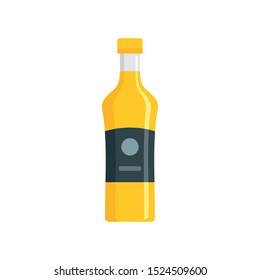 Bottle rice sauce icon. Flat illustration of bottle rice sauce vector icon for web design