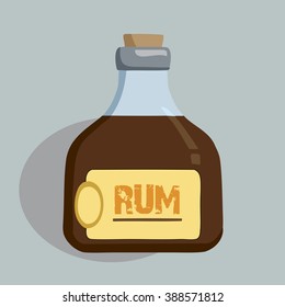 bottle of rum