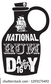 A bottle of rum for the National Day of Roma in August