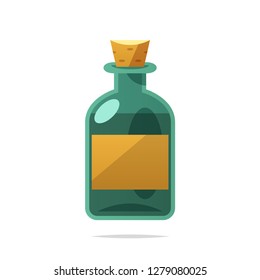 Bottle of rum vector isolated