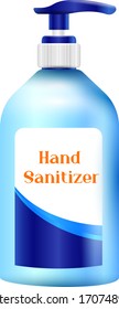 Bottle with sanitizer for your protection