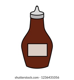 bottle sauce isolated icon