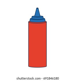 bottle sauce of mustard condiment image