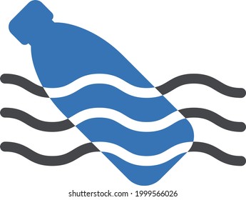 Flaschenmeer-Vektorsymbol