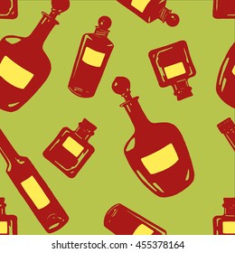 Bottle Seamless Pattern