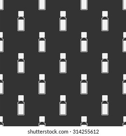 bottle seamless pattern with oil