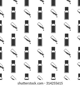 bottle seamless pattern with oil