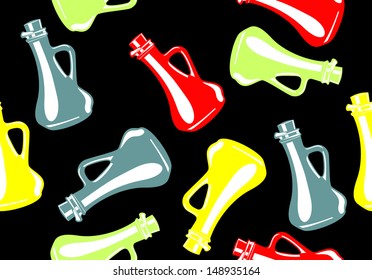  bottle seamless patterns design, background