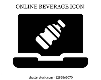 Bottle search icon. Editable Bottle search icon for web or mobile.