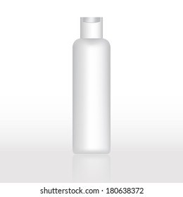 Bottle Shampoo blank on white background
