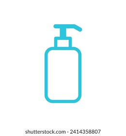 Bottle of shampoo. From blue icon set.