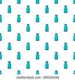 Bottle shampoo pattern in cartoon style. Seamless pattern vector illustration