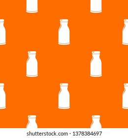 Bottle shampoo pattern vector orange for any web design best