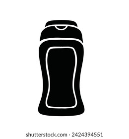 bottle shampoo bottle, personal hygiene illustration, vector