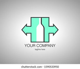 Bottle Shape for Logo Design, symbol, Icon and Company