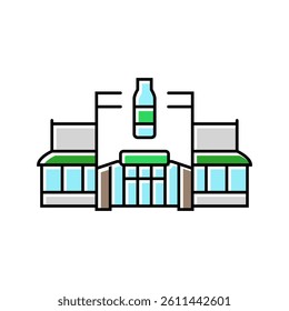 bottle shop color icon vector. bottle shop sign. isolated symbol illustration