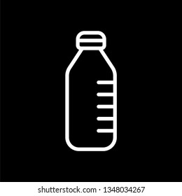 Bottle sign icon - Plastic bottle icon illustration