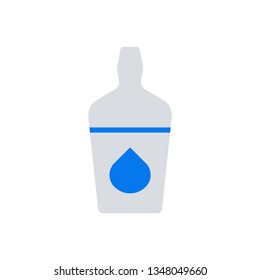 Bottle sign icon - Plastic bottle icon illustration
