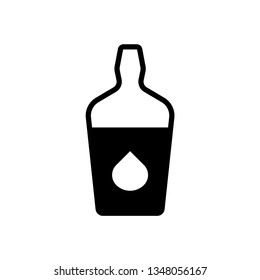 Bottle sign icon - Plastic bottle icon illustration