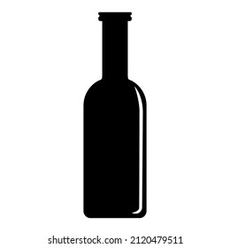 Bottle Sign, Bottle Silhouette Vector
