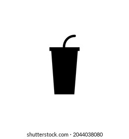 Bottle Silhouette Icon On White Background