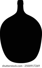 Bottle silhouette on vector illustration. Bottle Icon, logo, vector.